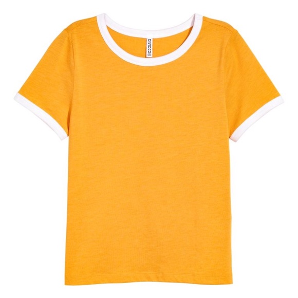 ⭐️ FREE WITH BUNDLE ⭐️ GUC - H&M Retro Ringer Short-Sleeved T-Shirt - Picture 1 of 3